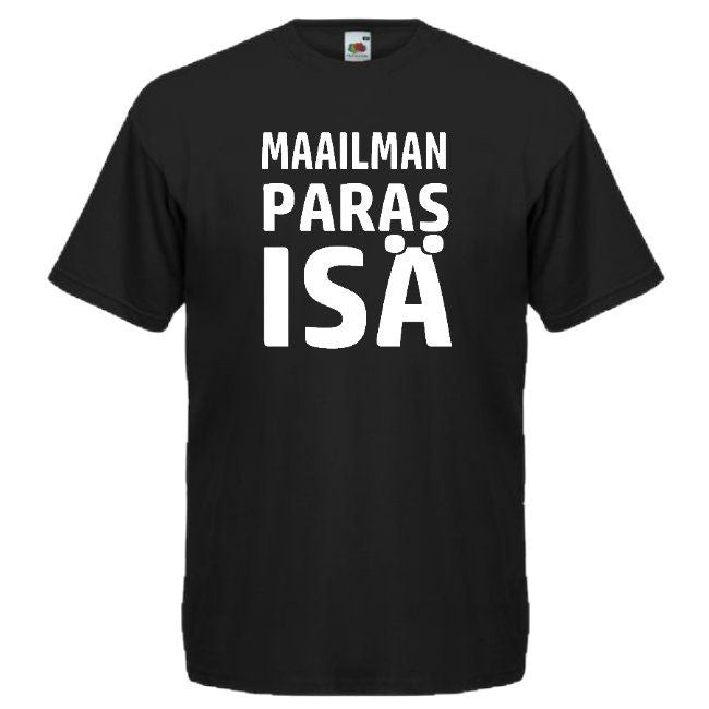 T - PAITA Maailman paras Isä musta (00 447)