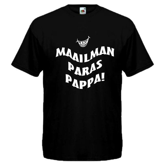 T-PAITA musta - Maailman paras pappa! (00 1606) wv