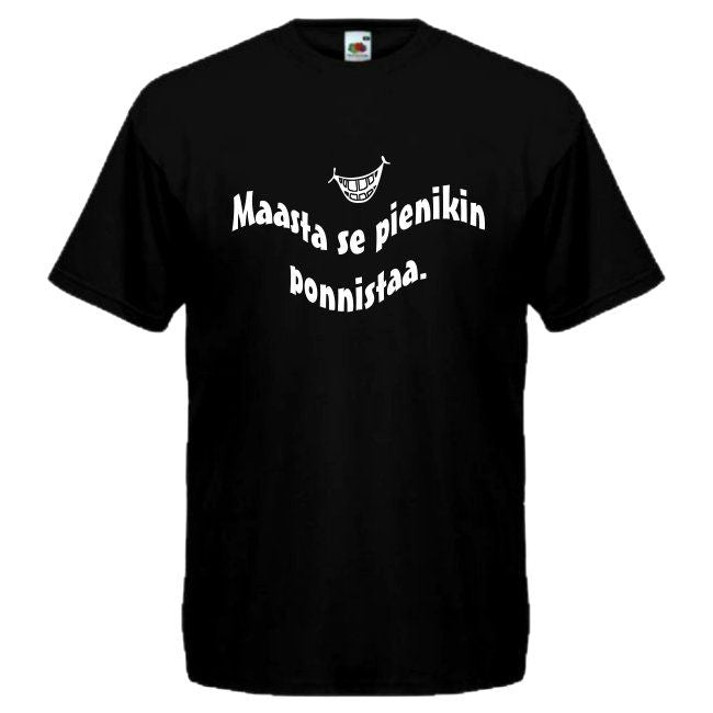 T-PAITA musta - Maasta se pienikin ponnistaa.