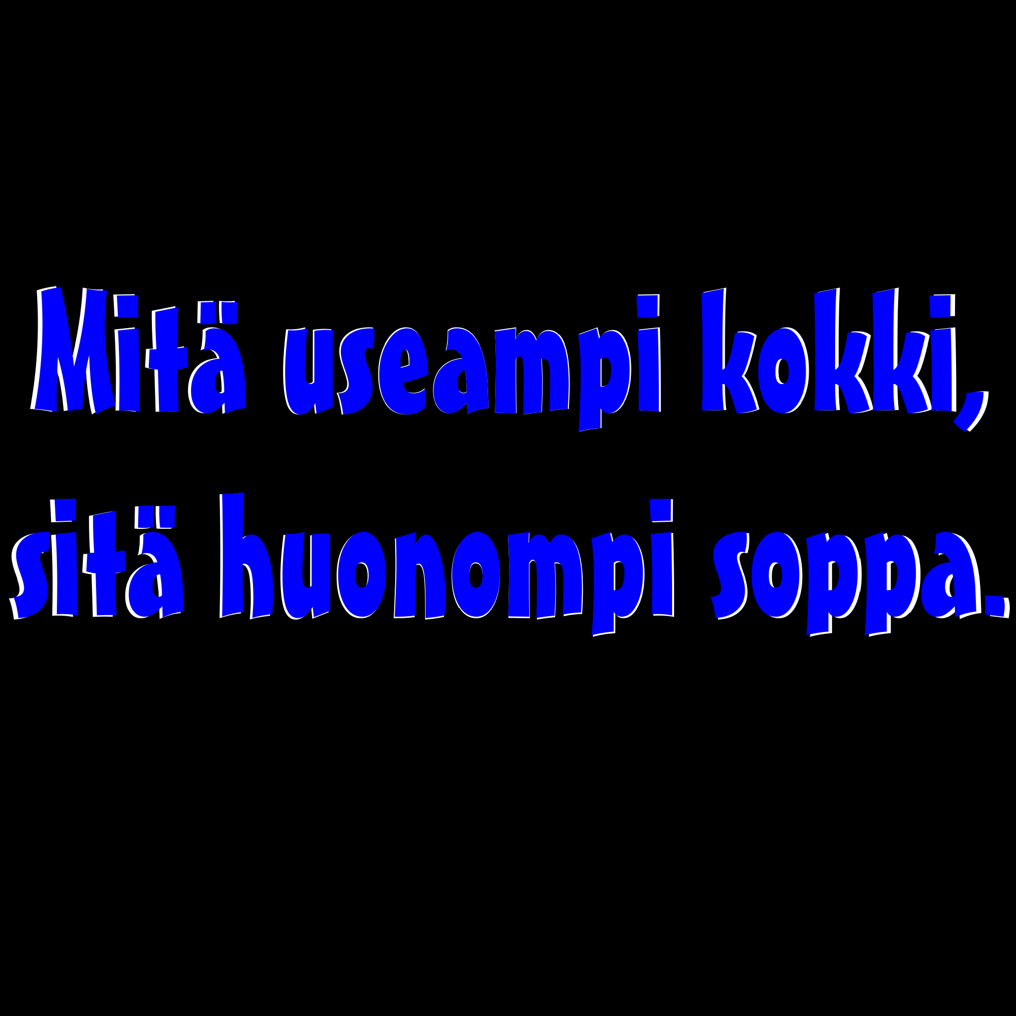 PAITAKUVA - Mitä useampi kokki, sitä huonompi soppa. (5025)