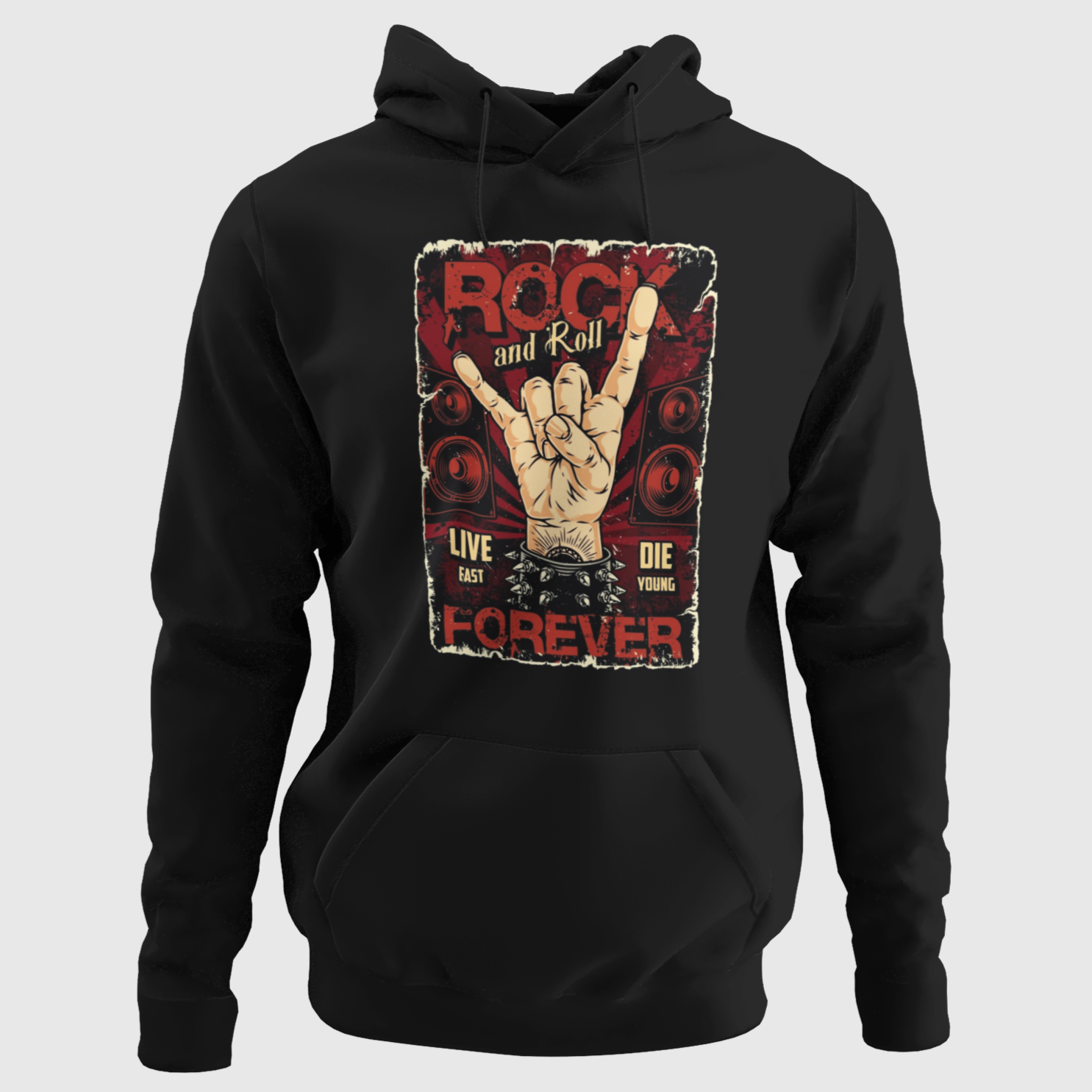 HUPPARI musta - ROCK AND ROLL (00 404)