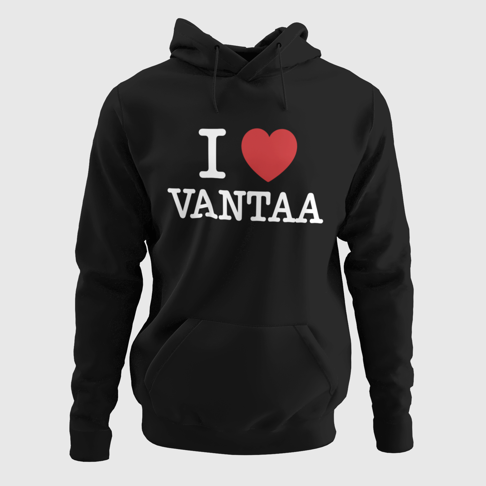 HUPPARI musta -  I LOVE VANTAA