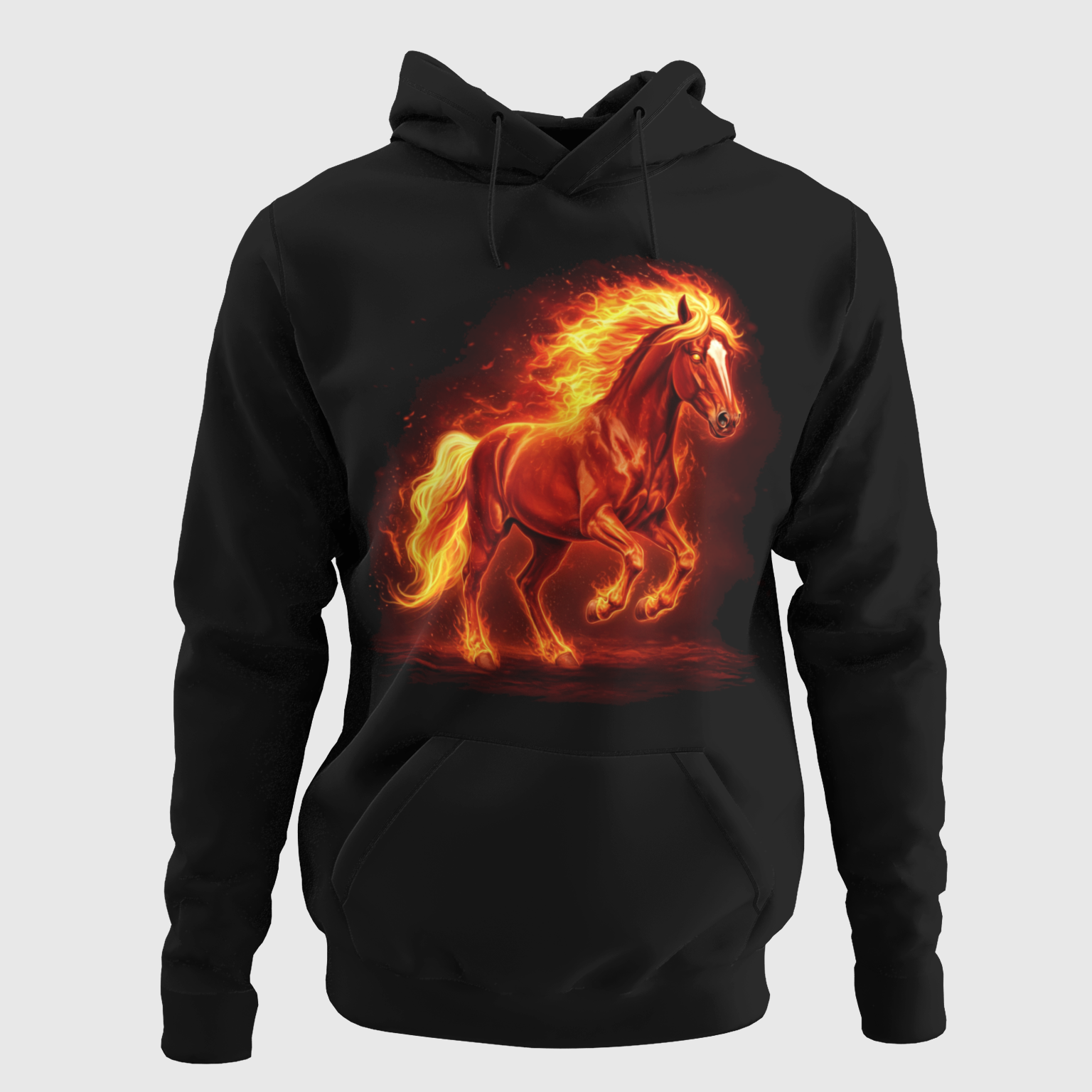 HUPPARI MUSTA - FLAME HORSE
