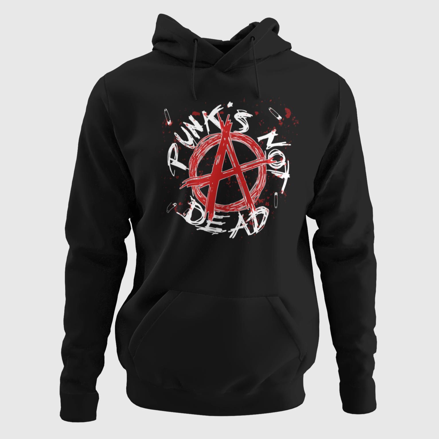 HUPPARI musta - PUNK'S NOT DEAD (00 308)