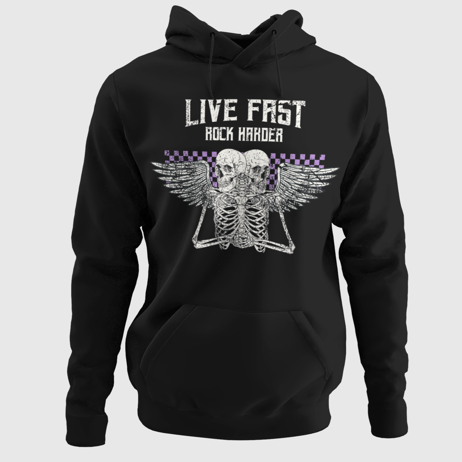 HUPPARI musta - LIVE FAST ROCK HARDER (2907)