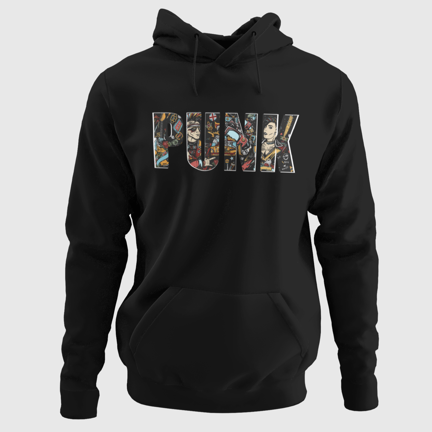 HUPPARI musta - PUNK