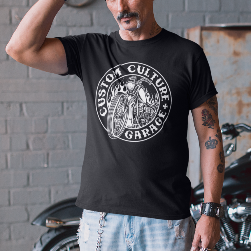 VAUHTI T-PAITA MUSTA - CUSTOM CULTURE GARAGE (00 2834)