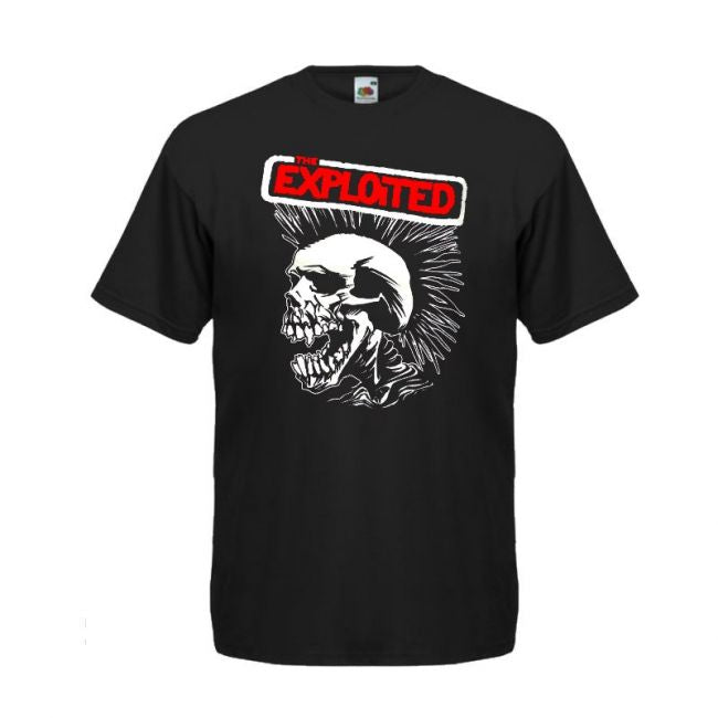 T-paita musta - The Exploited Mohikaani (00 1305)