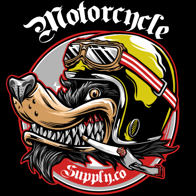 MOTO HUPPARI MUSTA - MOTORCYCLE WOLF (00 1946)