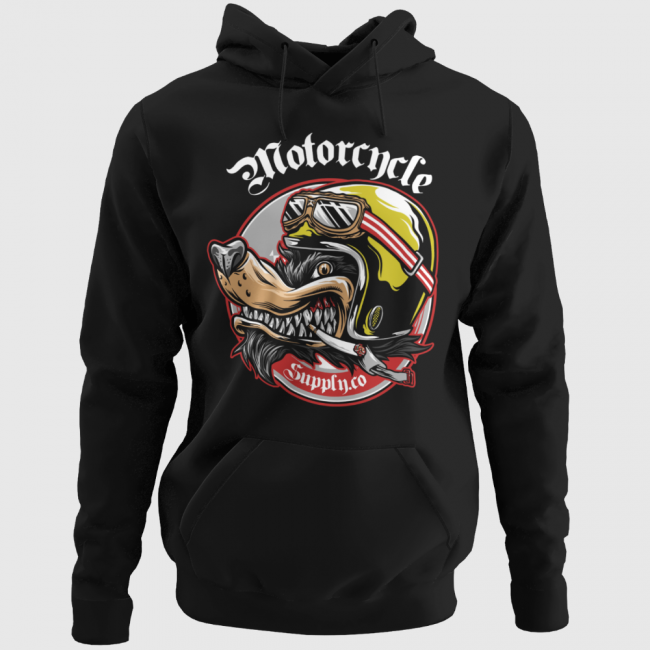 MOTO HUPPARI MUSTA - MOTORCYCLE WOLF (00 1946)