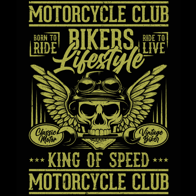 MOTO HUPPARI MUSTA - BIKERS LIFESTYLE (00 1934)