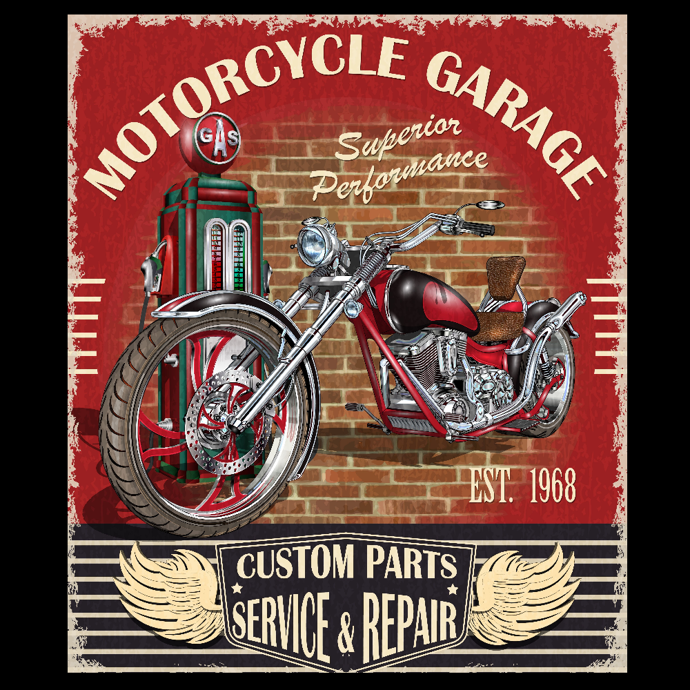 PAITAKUVA - MOTORCYCLE GARAGE (00 2833)