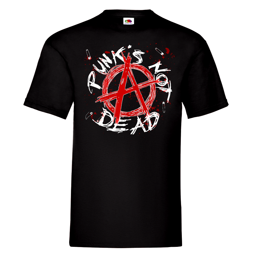 T-PAITA musta - PUNK'S NOT DEAD (00 308)