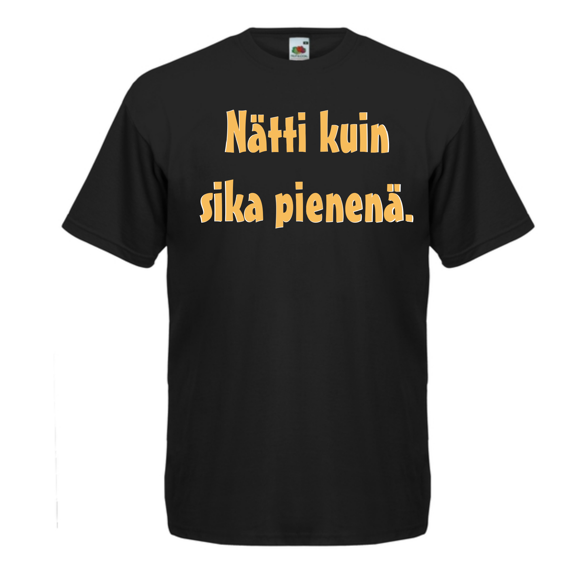 T-PAITA musta - Nätti kuin sika pienenä. (5020)