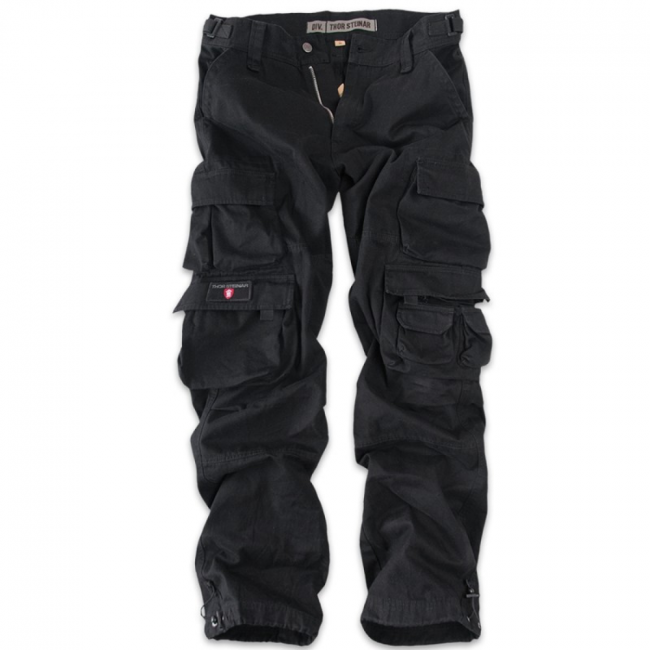 THOR STEINAR - Cargohose Ken - musta - pituus 32"