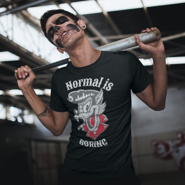 T-Paita - NORMAL IS BORING - SPEED KINGS (00 1031)