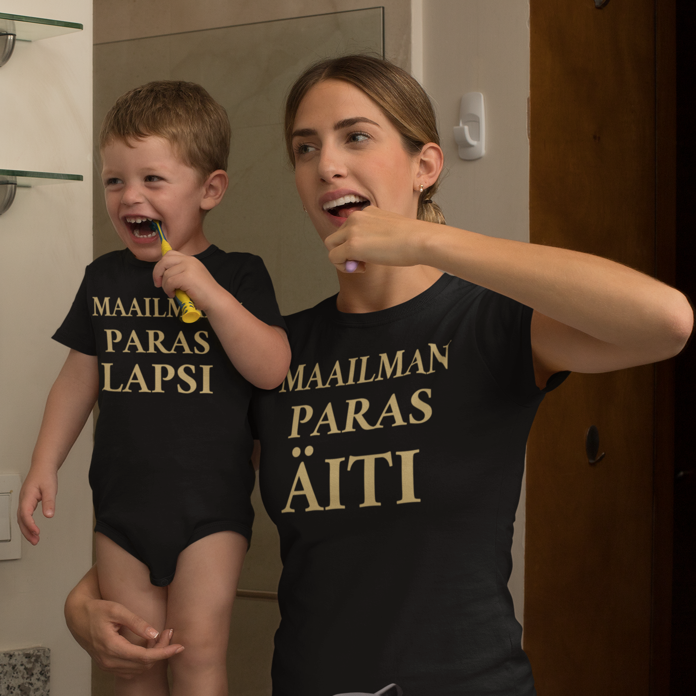 NAISTEN PAITA+VAUVAN BODY - MAAILMAN PARAS ÄITI/LAPSI (00 57)