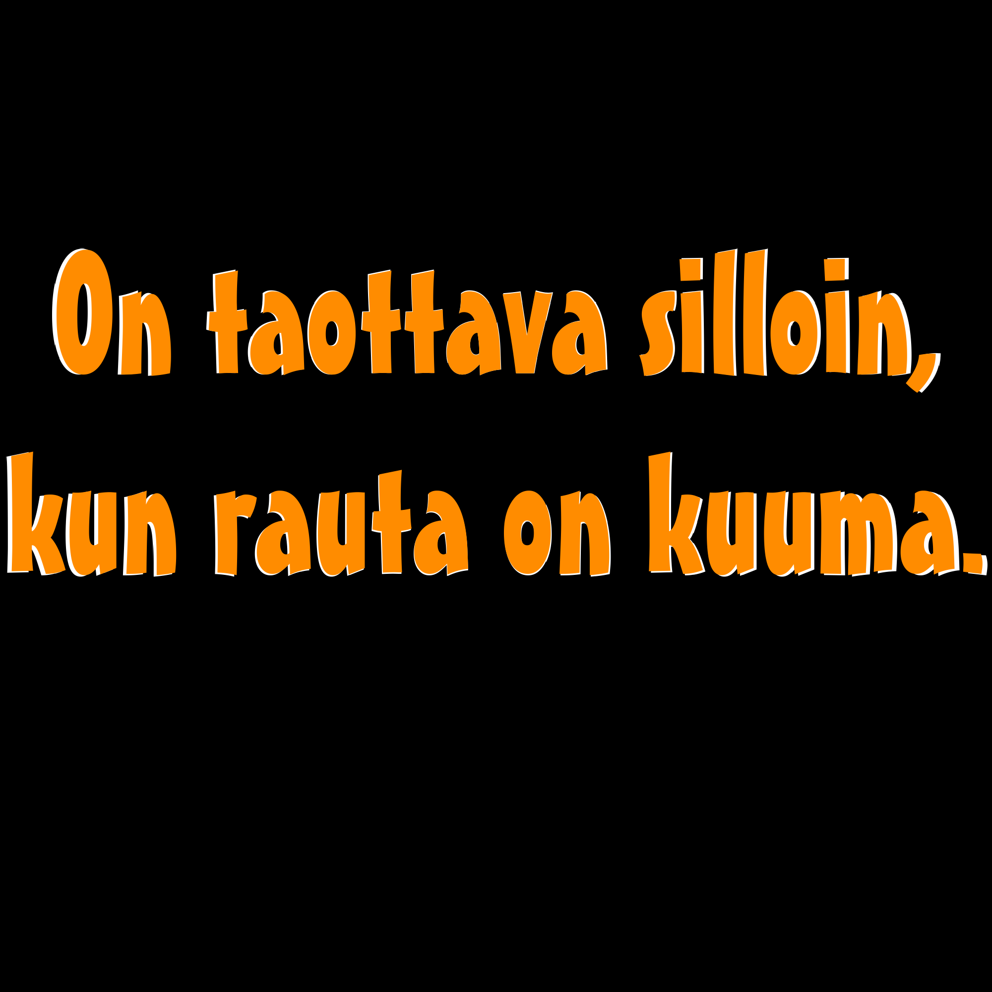 PAITAKUVA - On taottava silloin, kun rauta on kuuma. (5018)