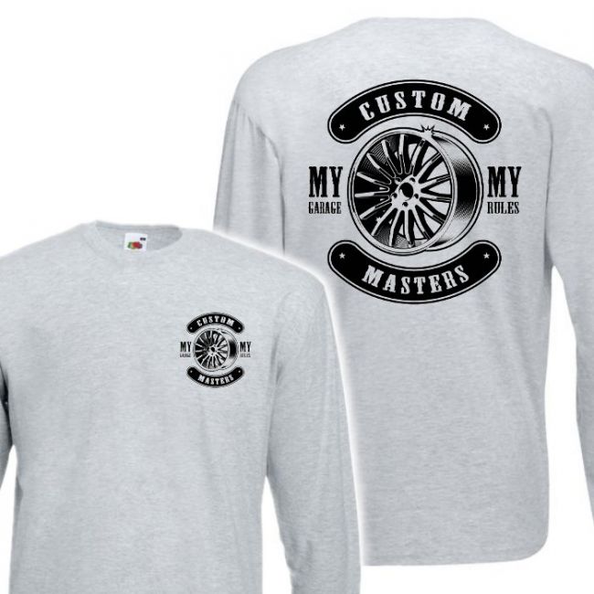 Harmaa pitkähihainen tp - Custom MASTER (00 517)