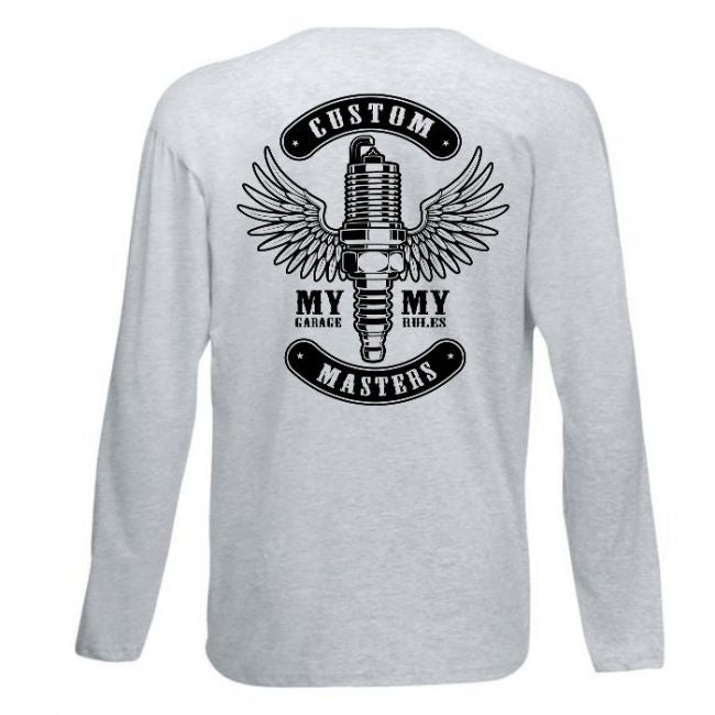 Harmaa pitkähihainen tp - MY GARAGE (00 516)