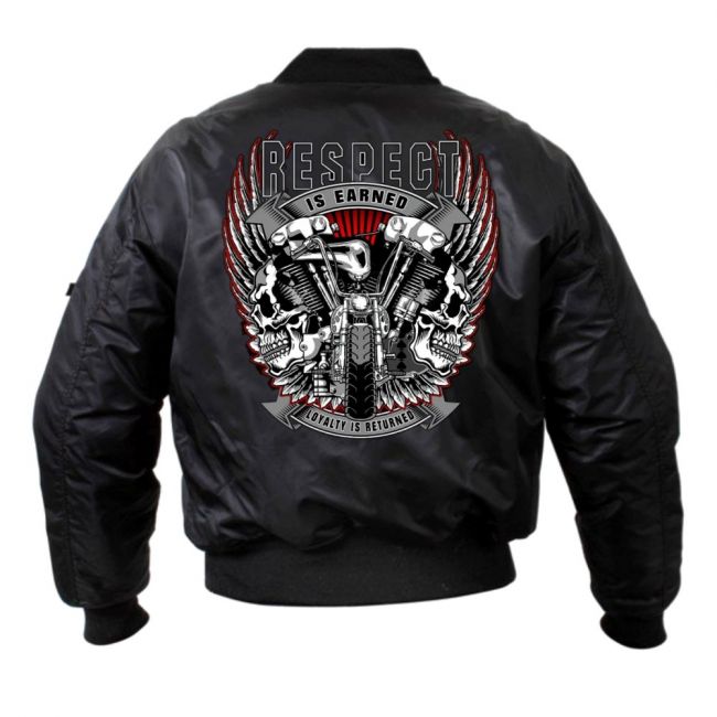 MA-1 PILOTTITAKKI - RESPECT IS EARNED (846)