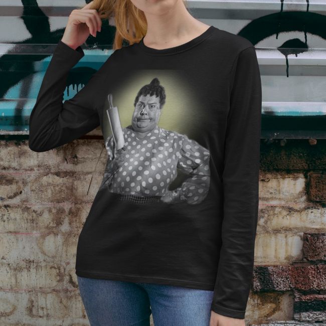 NAISTEN PITKÄHIHAINEN PAITA PINETA musta - JUSTIINA (00 538A)