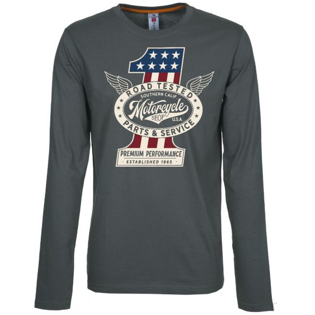 PITKÄHIHAINEN T-PAITA smoke - ROAD TESTED - PINETA (00 2085)