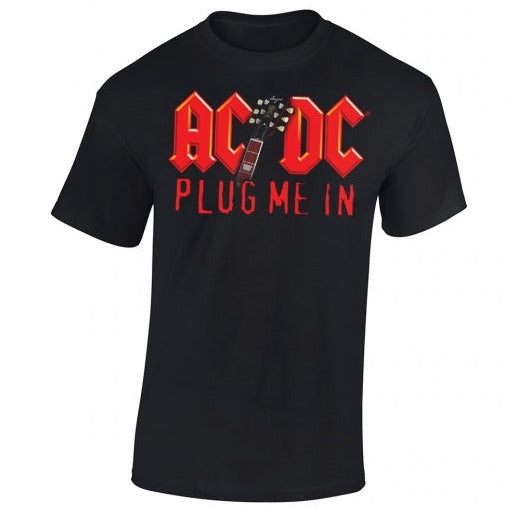T-PAITA - PLUG ME IN RED LOGO - AC/DC (LF8180)