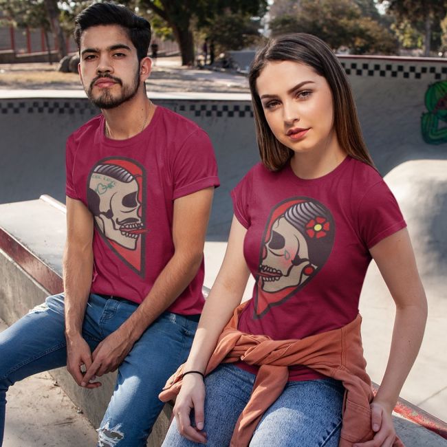 NAISTEN PAITA VIININPUNAINEN - PUOLIKAS (1379)