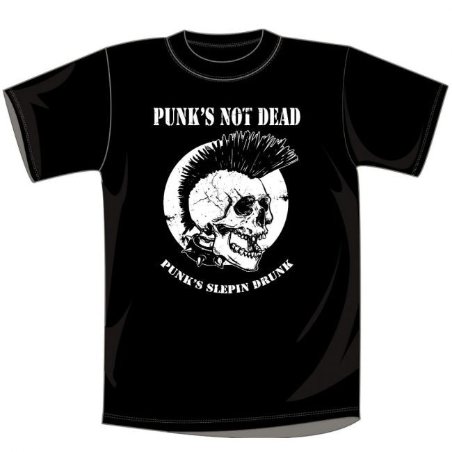 T-PAITA musta - PUNK'S NOT DEAD (00 677)
