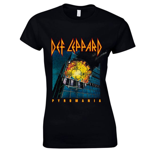NAISTEN T-PAITA -PYROMANIA - DEF LEPPARD (LF8318)