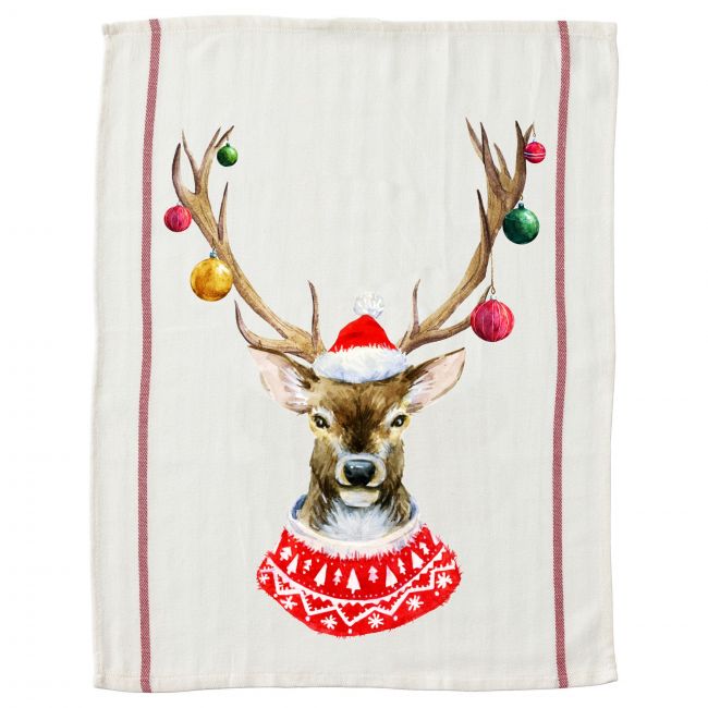 KEITTIÖPYYHE RAITA - JOULU PORO