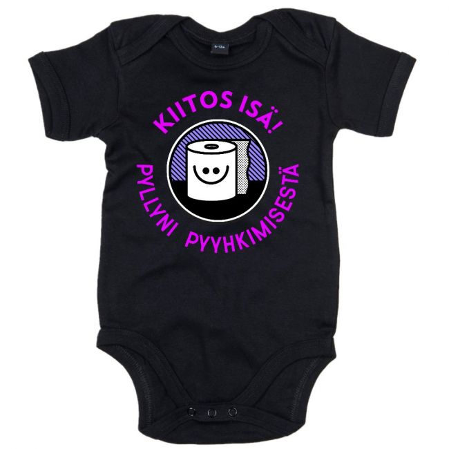 MIESTEN Light Graphite T-PAITA + VAUVAN BODY PYYHKIJÄ (00 54)