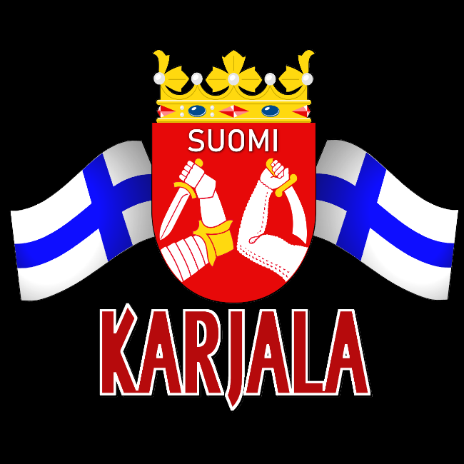 PAITAKUVA - KARJALA LIPUILLA (672)