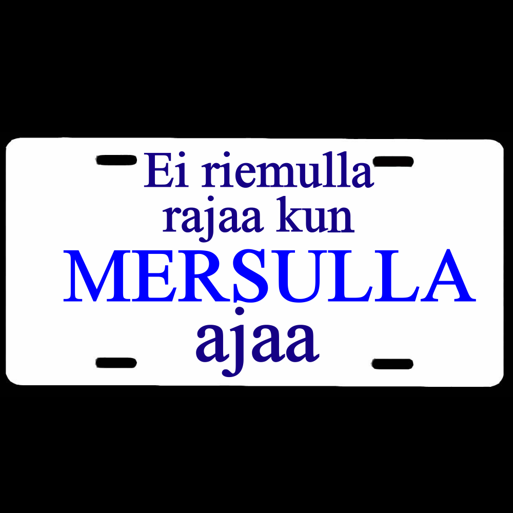 OVIKYLTTI / REKISTERIKILPI - RIEMU MERSU