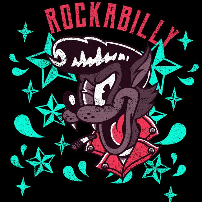 Pitkähihainen T-Paita - ROCKABILLY - SPEED KINGS