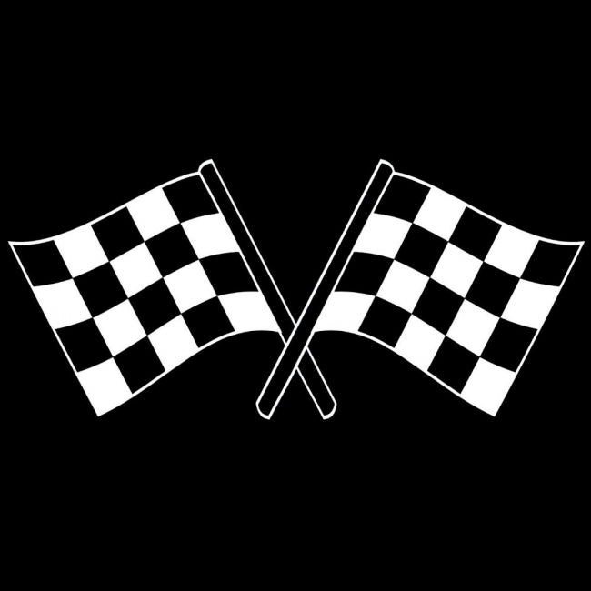 VETOKETJUHUPPARI - RTE 66 SKULL CHECKERED FLAGS RP022/520