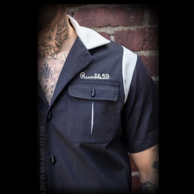 KAULUSPAITA - Bowling Shirt The Man in Black