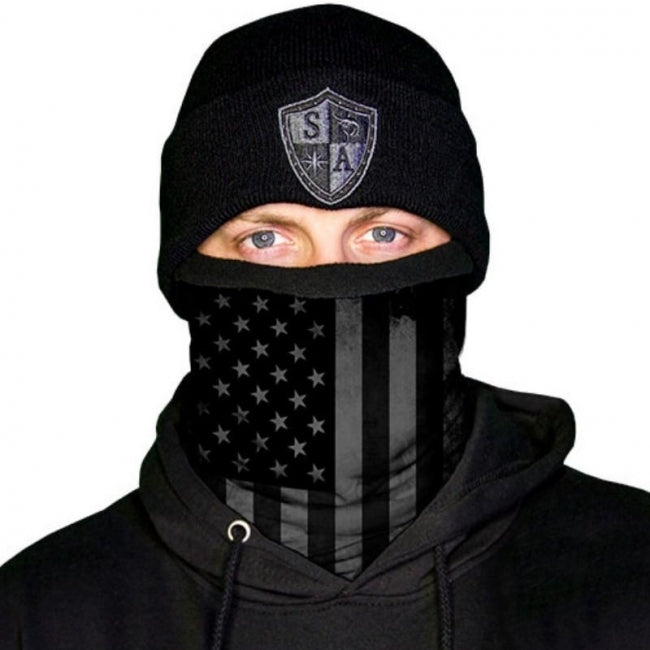 FLEECE PUFF HUIVI - BLACKOUT AMERICAN FLAG