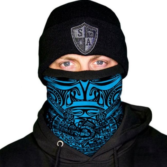 FLEECE PUFF HUIVI - POLYNESIAN BLUE FLEECE FACE