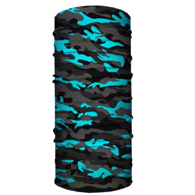 PUFF HUIVI - AQUA MILITARY BLACKOUT CAMO