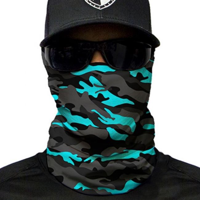 PUFF HUIVI - AQUA MILITARY BLACKOUT CAMO