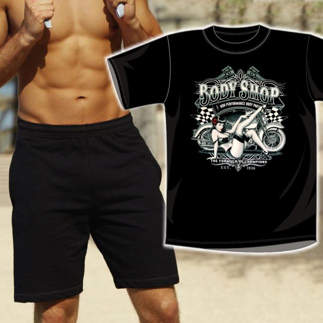 SHORTSI OLOASU  - BODY SHOP BIKER PIN UP (497)