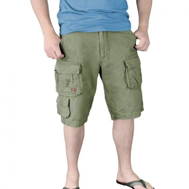 SHORTSIT - TROOPER SHORTS OLIVE WASHED - SURPLUS