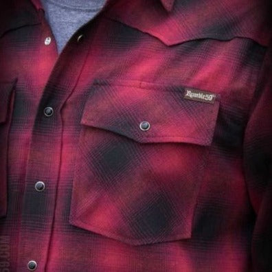 FLANELLIPAITA - Shadow Plaid Shirt, red/black