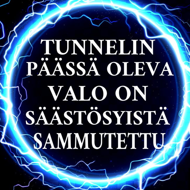 T-PAITA MUSTA - VALOA TUNNELIN PÄÄSSÄ (00 1505)
