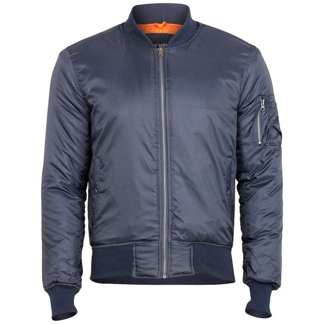 BASIC BOMBER JACKET - NAVY