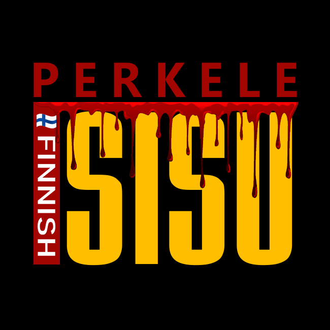 T-PAITA musta - FINNISH SISU PERKELE (00 3022)