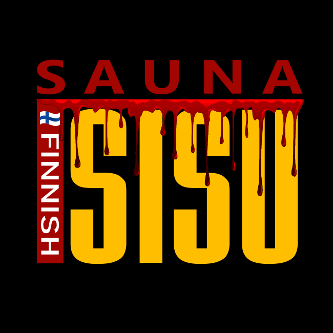 T-PAITA musta - FINNISH SISU SAUNA (00 3021)
