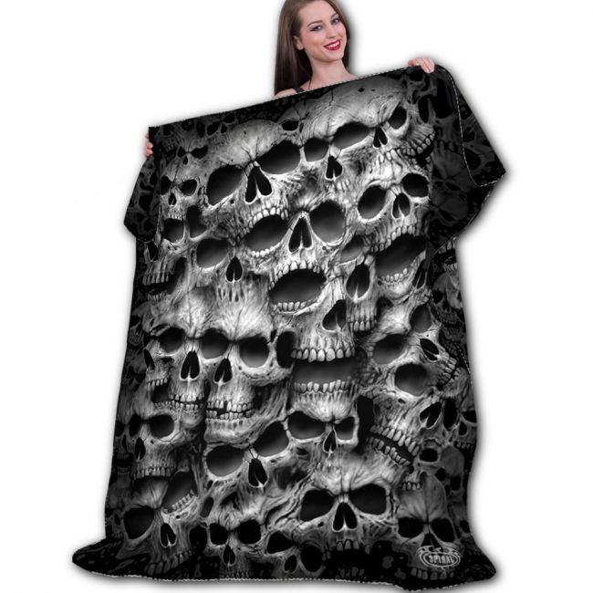 FLEECE HUOPA - TWISTED SKULLS - SPIRAL
